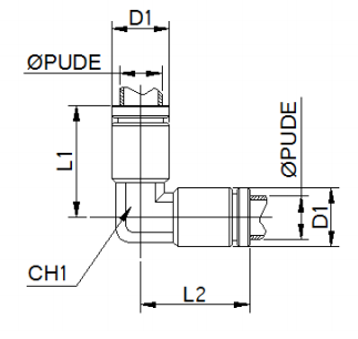 Stainless Steel Elbow Joiner Push Fit